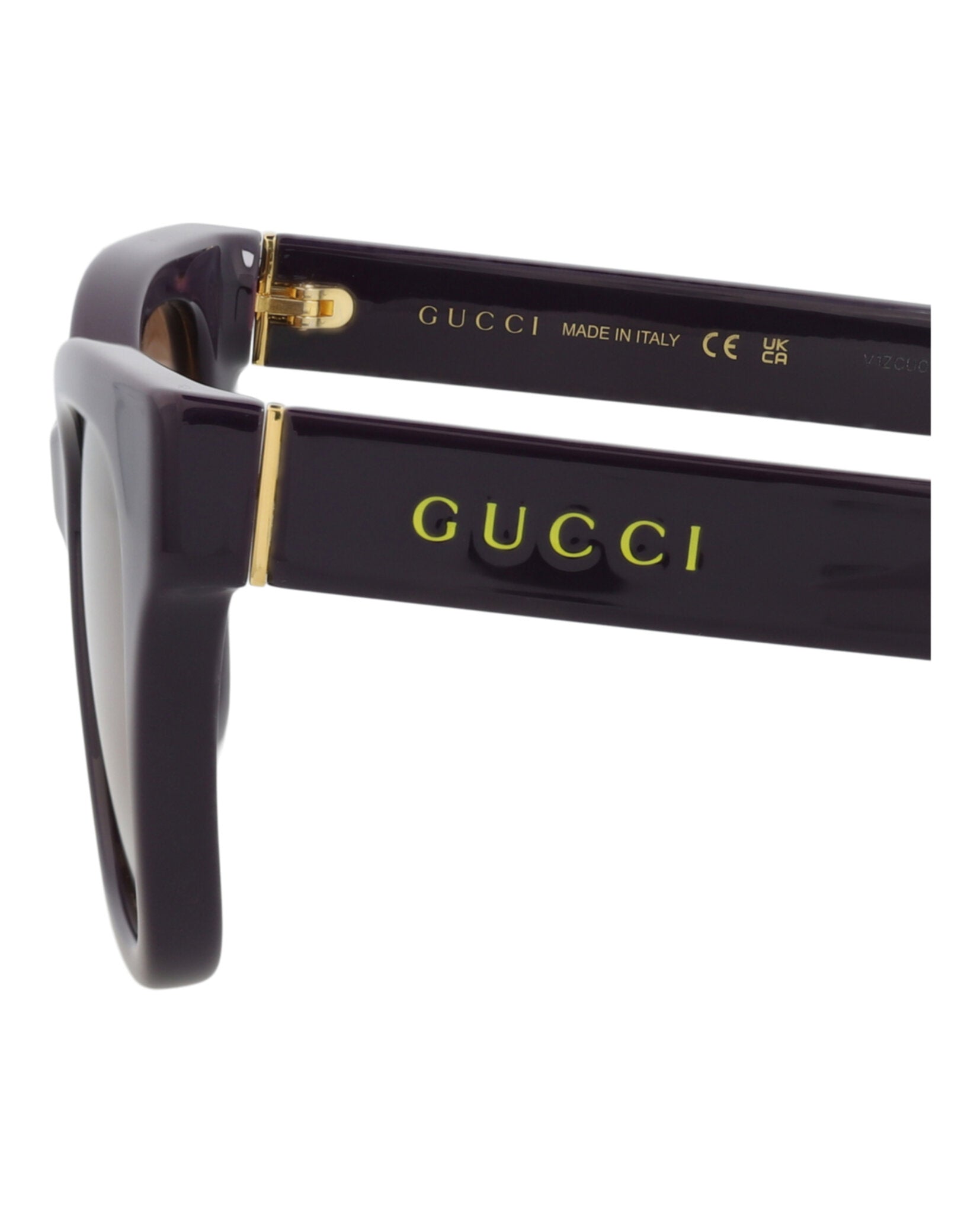 Gucci Womens Cat Eye Violet Violet Brown Fashion Designer Eyewear