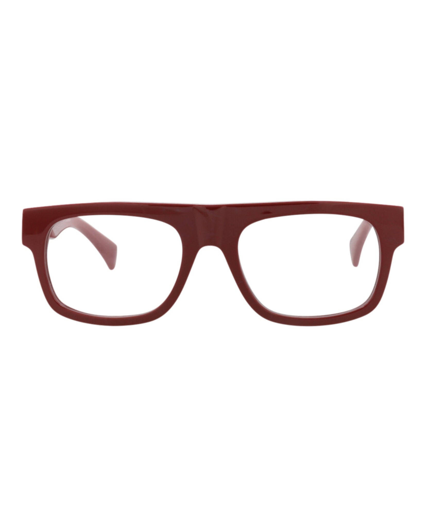 Gucci Gucci Mens Square/Rectangle Burgundy Burgundy Transparent Fashion Designer Eyewear
