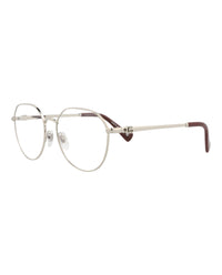Gucci Womens Round/Oval Silver Silver Transparent Fashion Designer Eyewear
