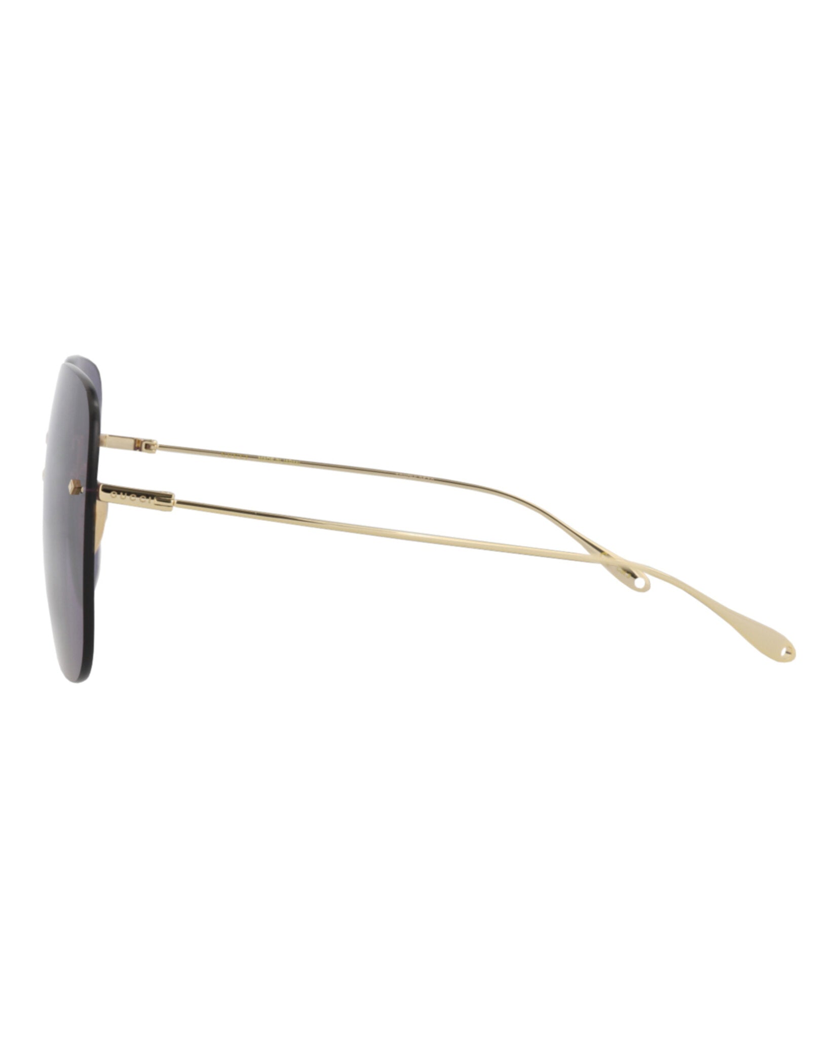 Gucci Womens Square/Rectangle Gold Gold Blue Fashion Designer Eyewear