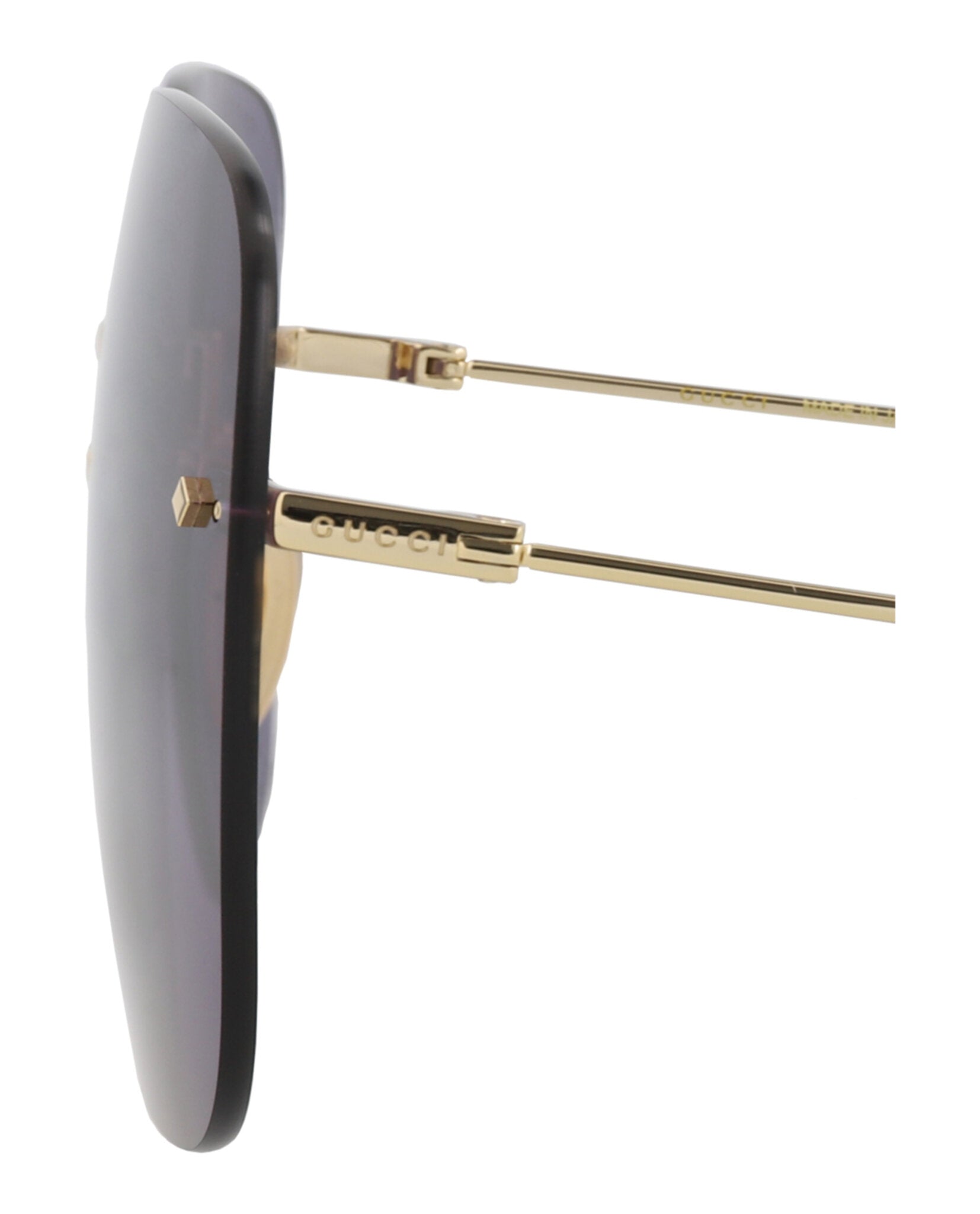 Gucci Womens Square/Rectangle Gold Gold Blue Fashion Designer Eyewear