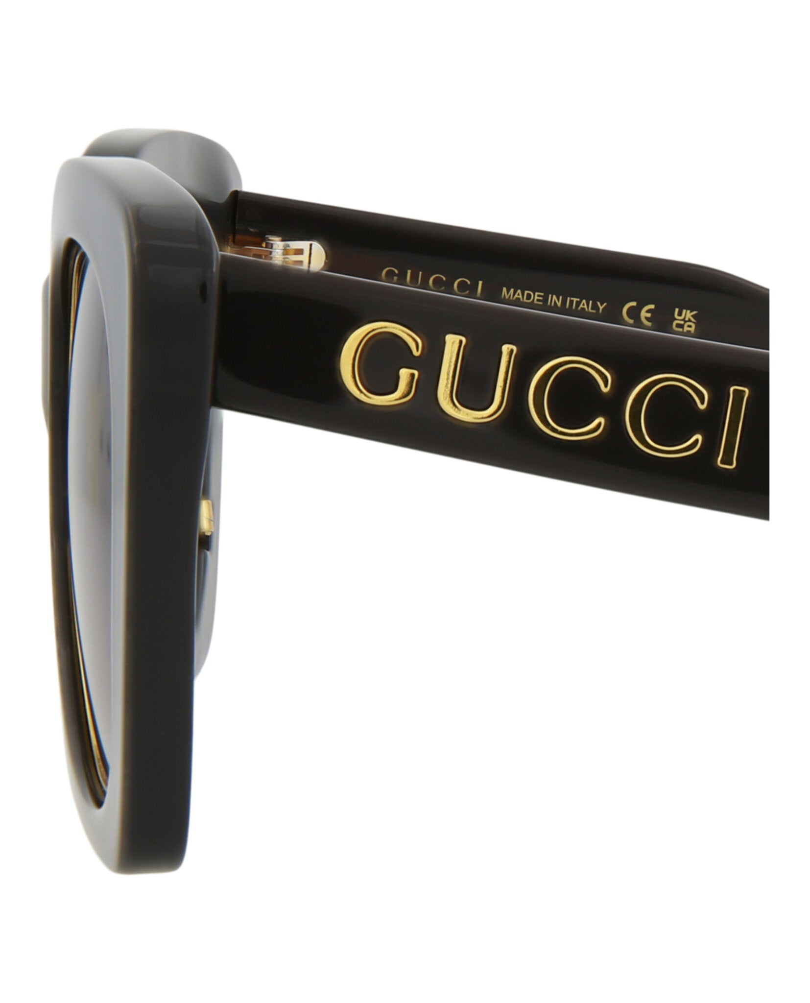 Gucci Womens Square/Rectangle Grey Grey Violet Fashion Designer Eyewear