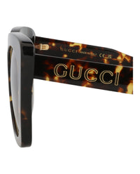Gucci Womens Square/Rectangle Havana Havana Brown Fashion Designer Eyewear