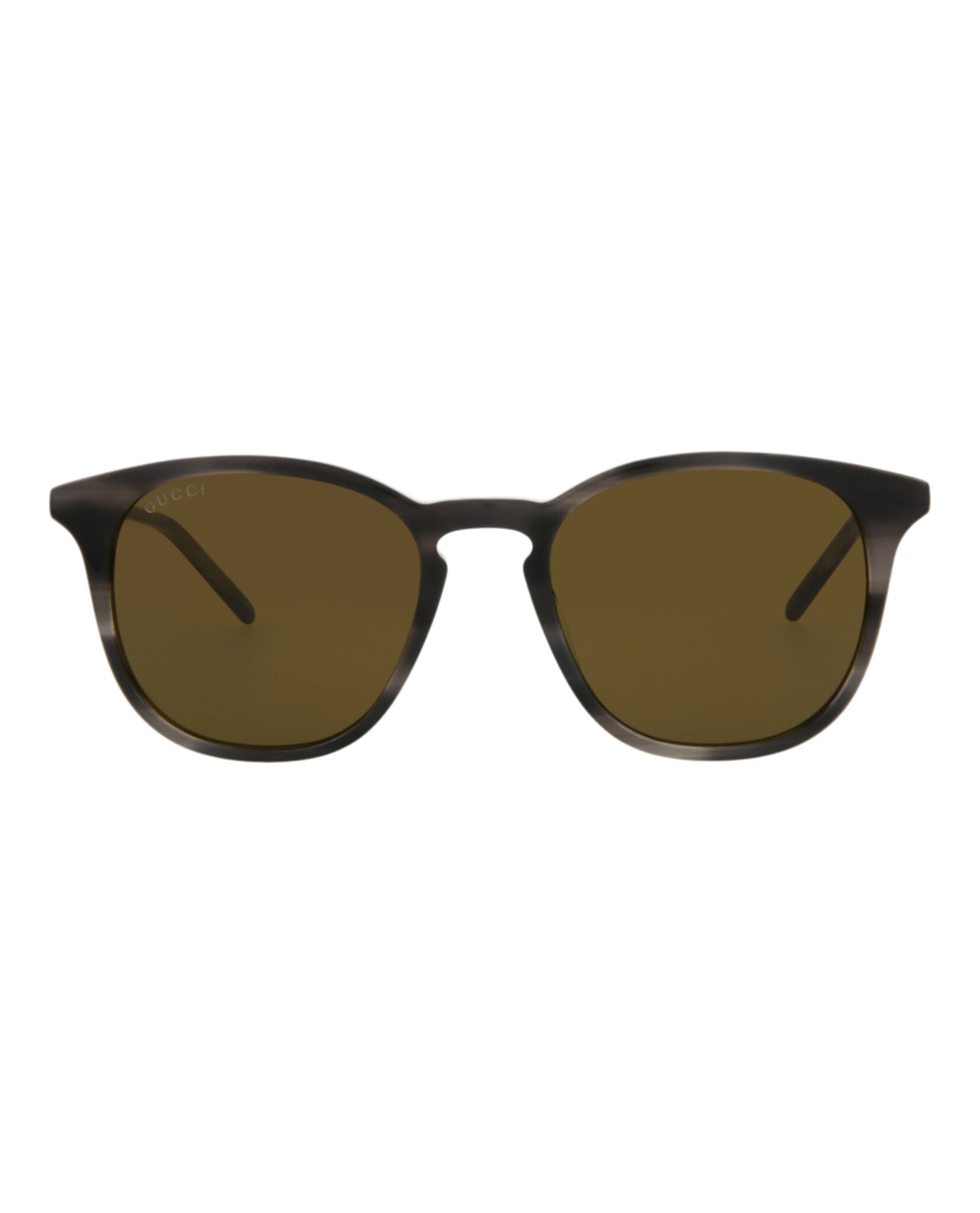Gucci Mens Round/Oval Grey Grey Brown Fashion Designer Eyewear