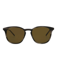 Gucci Mens Round/Oval Grey Grey Brown Fashion Designer Eyewear