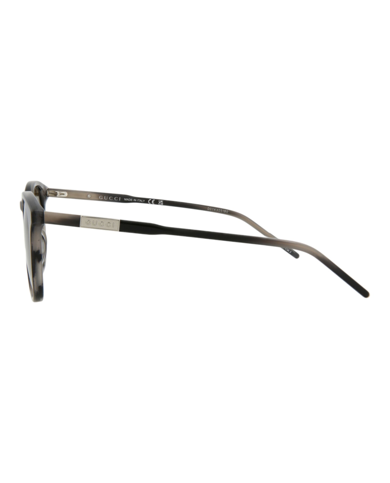 Gucci Mens Round/Oval Grey Grey Brown Fashion Designer Eyewear