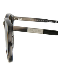 Gucci Mens Round/Oval Grey Grey Brown Fashion Designer Eyewear