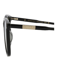 Gucci Mens Round/Oval Black Black Green Fashion Designer Eyewear