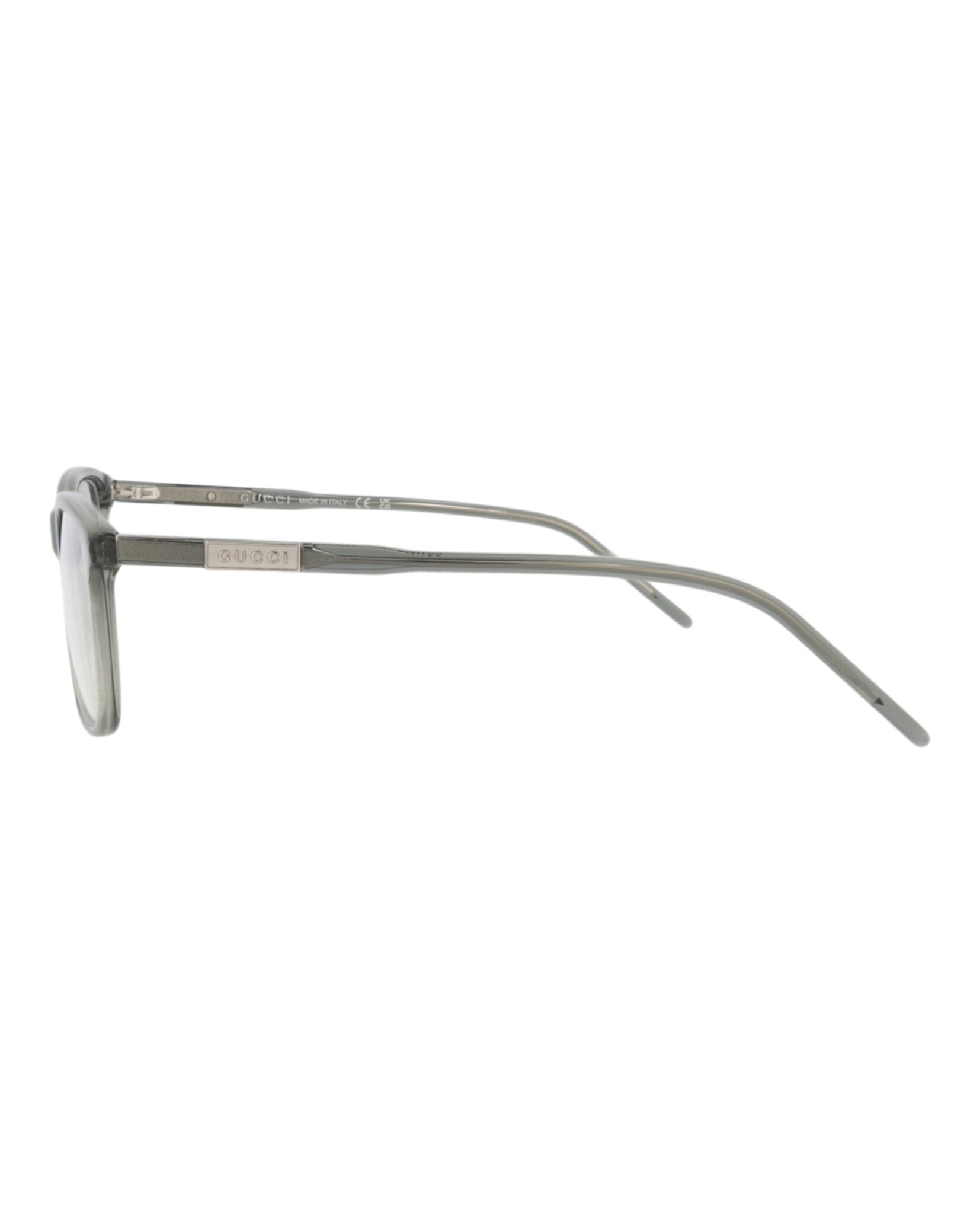 Gucci Gucci Mens Square/Rectangle Grey Grey Transparent Fashion Designer Eyewear