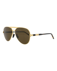 Gucci Gucci Mens Aviator Gold Havana Brown Fashion Designer Eyewear