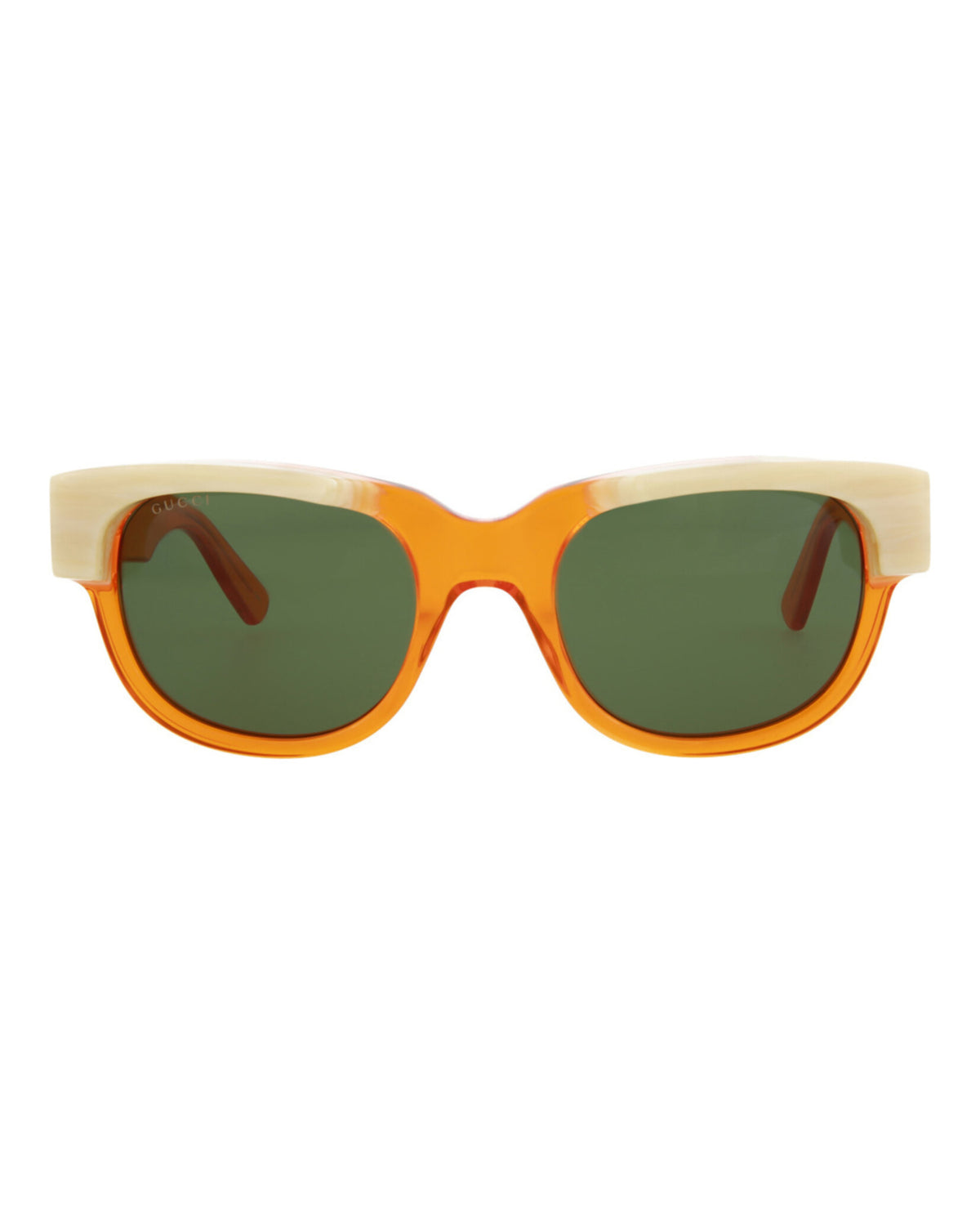 Gucci Gucci Mens Round/Oval Orange Orange Green Fashion Designer Eyewear