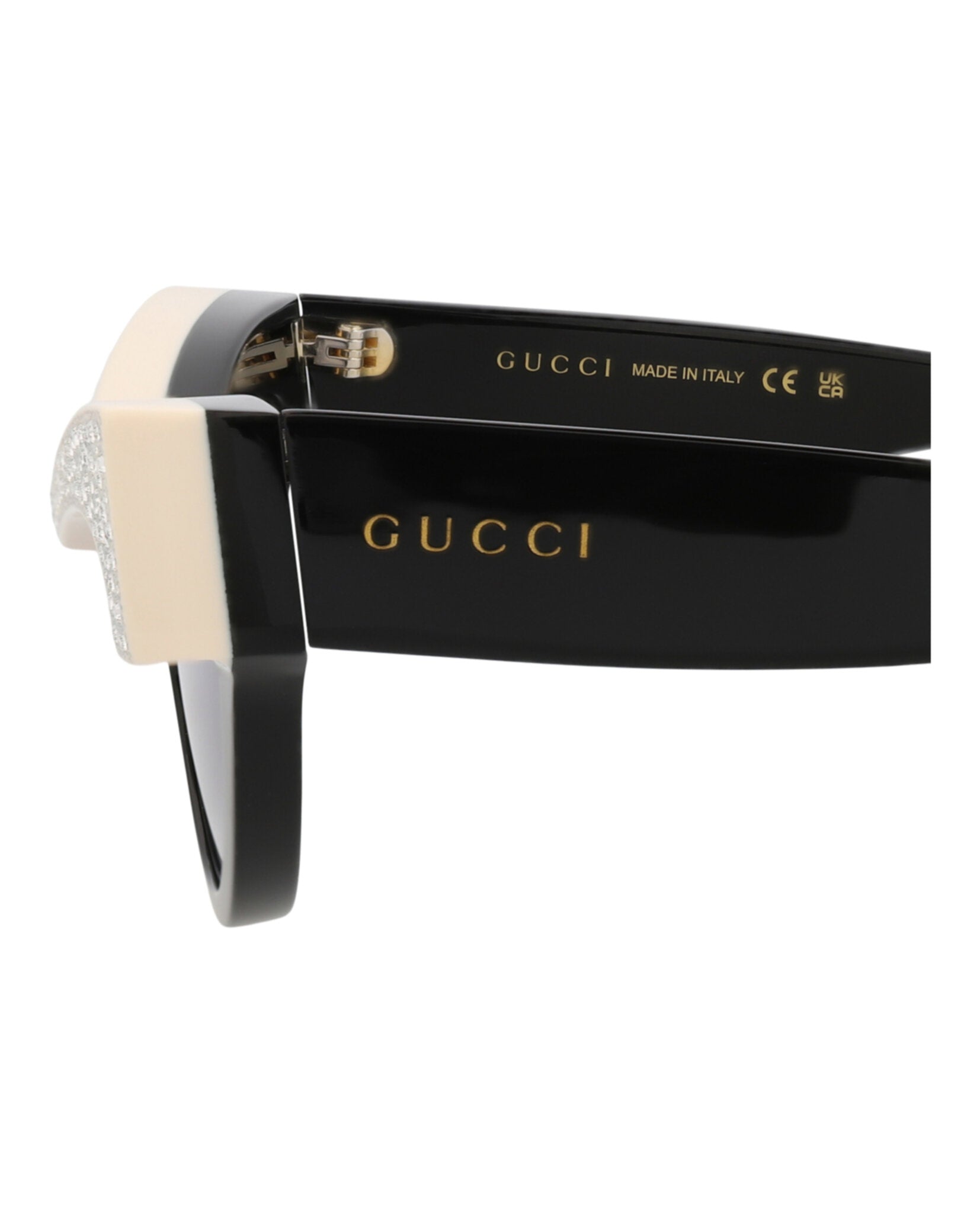 Gucci Womens Cat Eye Black Black Violet Fashion Designer Eyewear