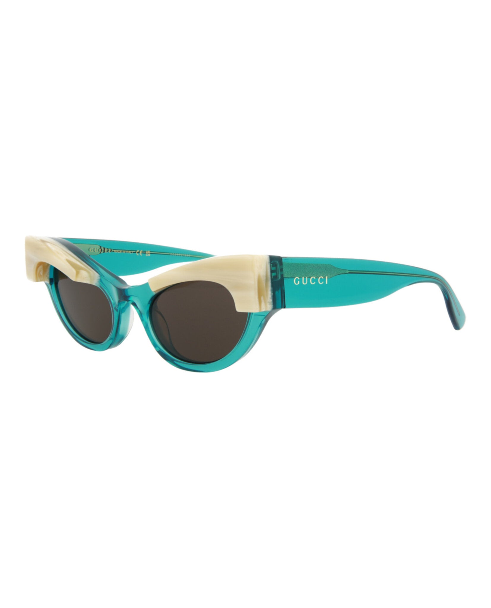 Gucci Womens Cat Eye Light Blue Light Blue Grey Fashion Designer Eyewear