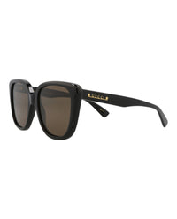 Gucci Womens Cat Eye Black Black Brown Fashion Designer Eyewear