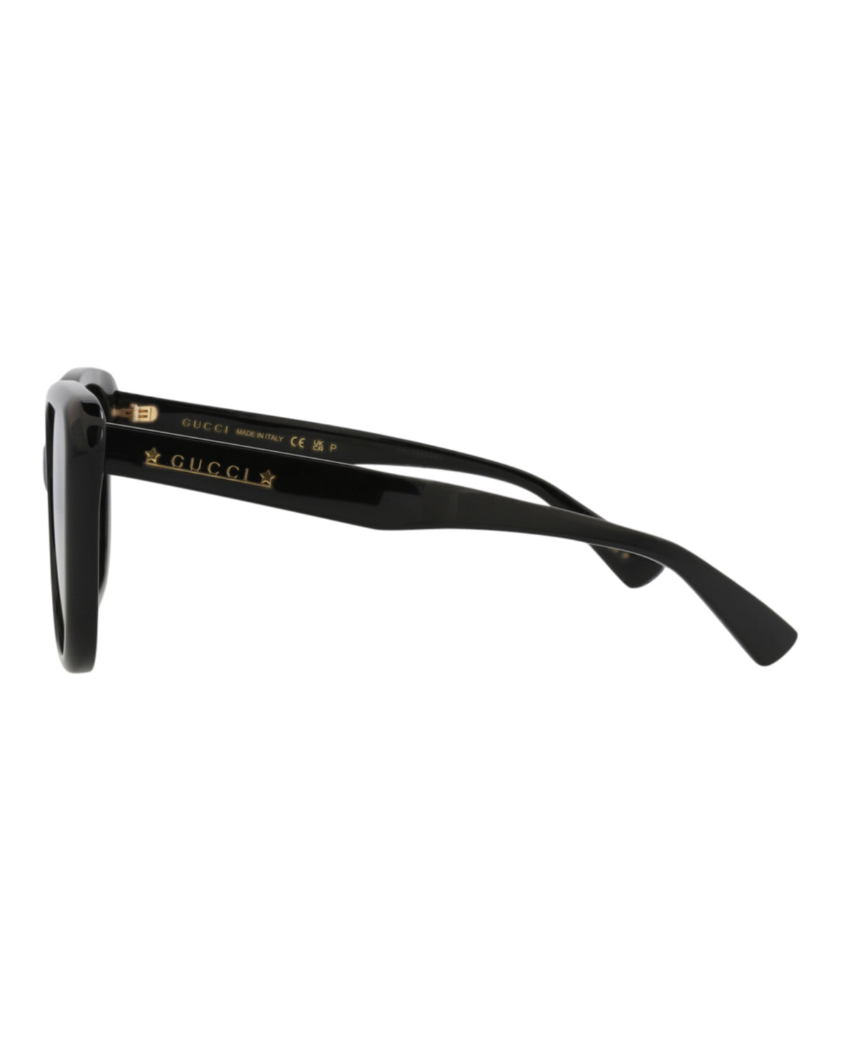 Gucci Womens Cat Eye Black Black Brown Fashion Designer Eyewear