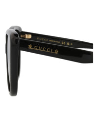 Gucci Womens Cat Eye Black Black Brown Fashion Designer Eyewear