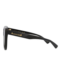 Gucci Gucci Womens Cat Eye Black Black Grey Fashion Designer Eyewear