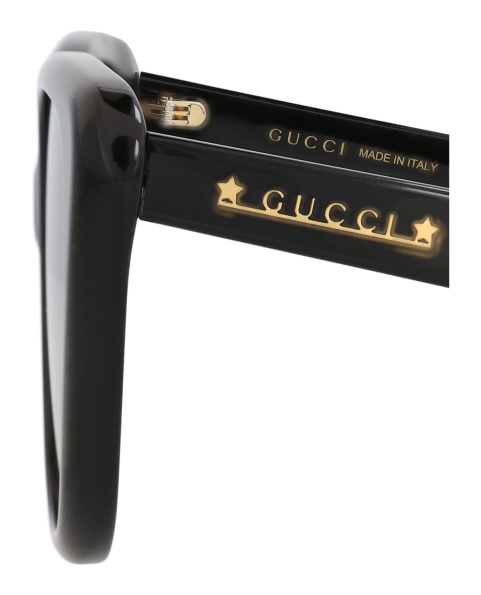 Gucci Gucci Womens Cat Eye Black Black Grey Fashion Designer Eyewear