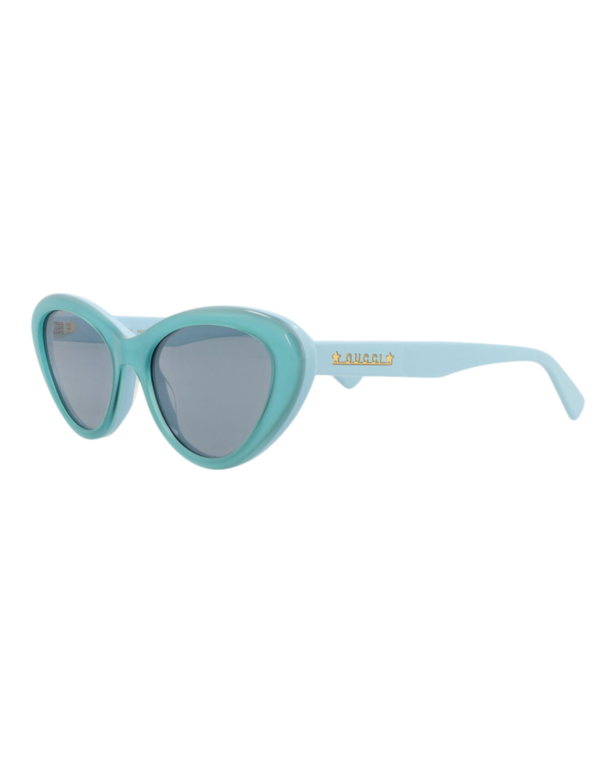 Gucci Womens Cat Eye Light Blue Blue Blue Fashion Designer Eyewear