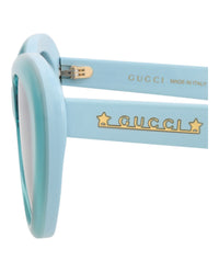 Gucci Womens Cat Eye Light Blue Blue Blue Fashion Designer Eyewear
