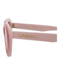 Gucci Gucci Womens Cat Eye Pink Pink Grey Fashion Designer Eyewear