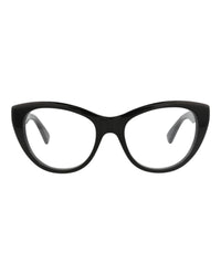 Gucci Womens Cat Eye Black Black Transparent Fashion Designer Eyewear