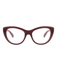 Gucci Gucci Womens Cat Eye Burgundy Burgundy Transparent Fashion Designer Eyewear