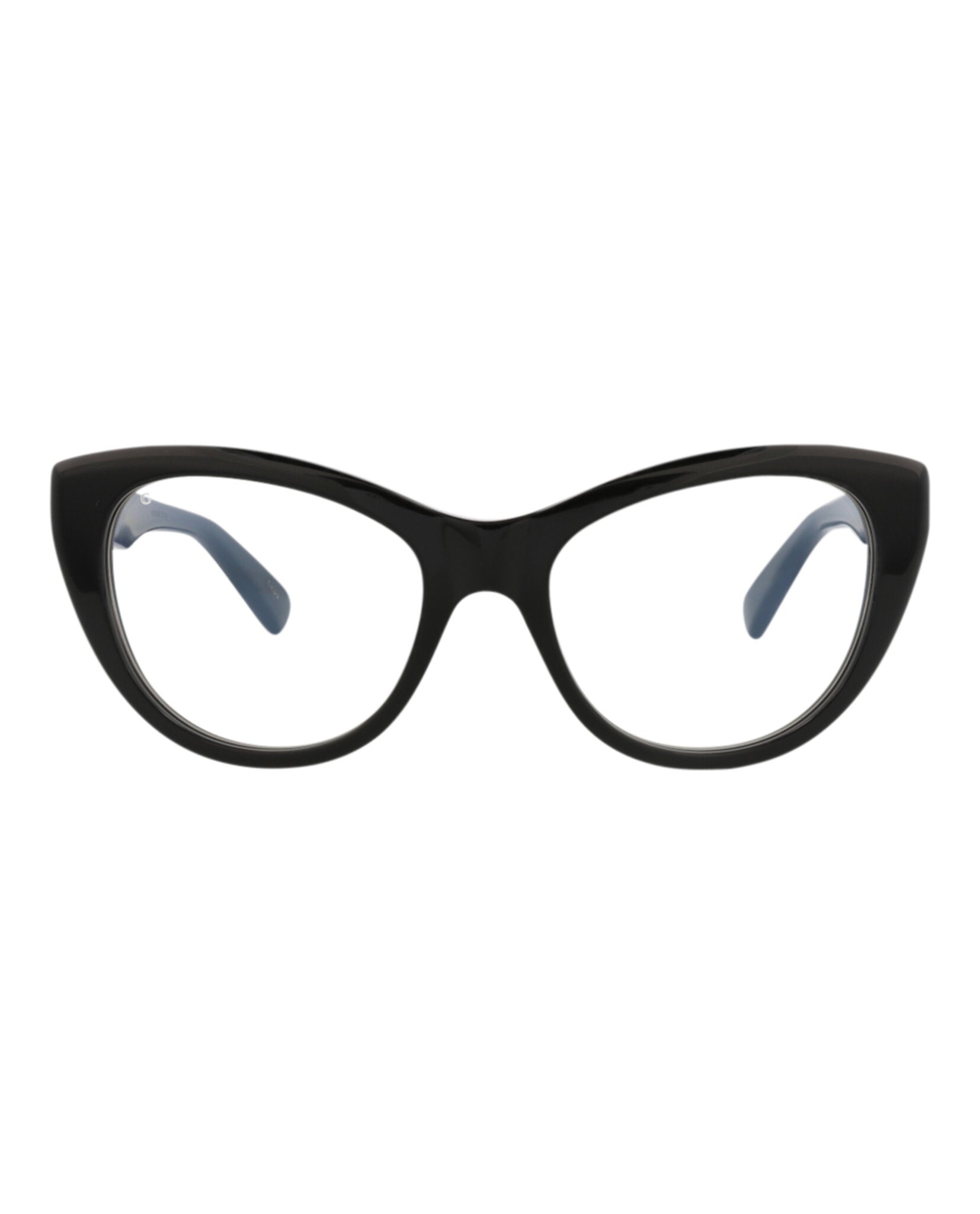 Gucci Womens Cat Eye Black Black Transparent Fashion Designer Eyewear
