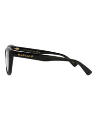 Gucci Womens Cat Eye Black Black Transparent Fashion Designer Eyewear