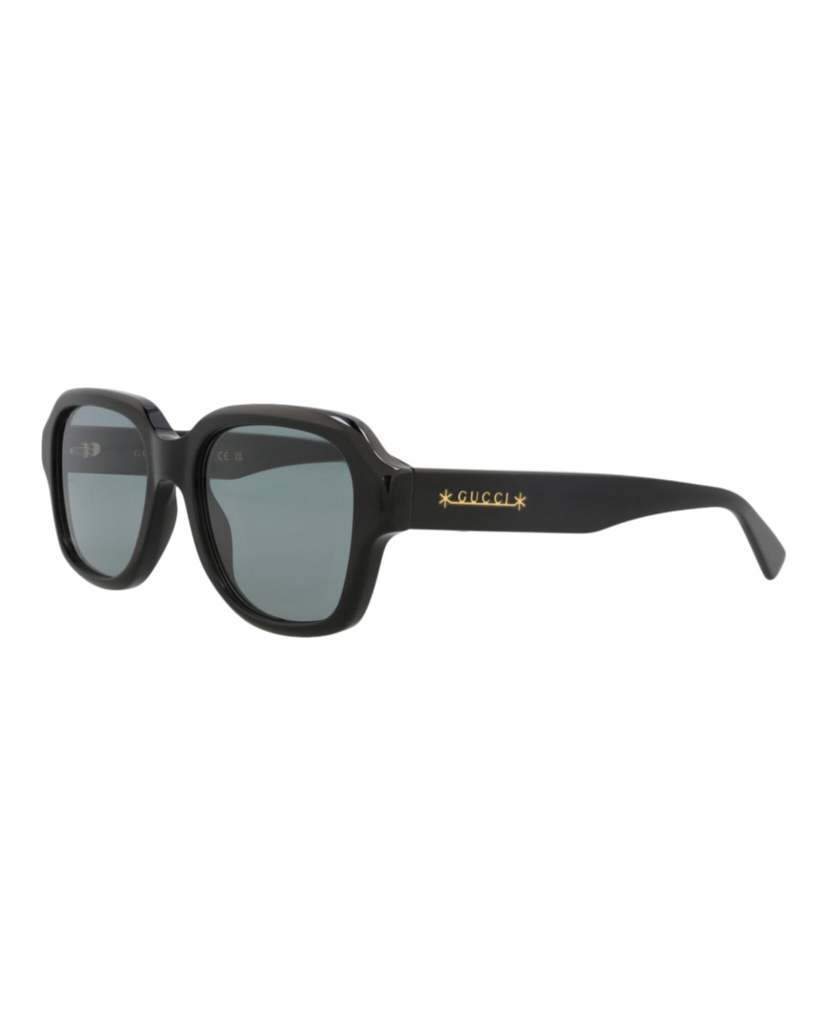 Gucci Mens Square/Rectangle Black Black Smoke Fashion Designer Eyewear