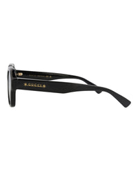 Gucci Mens Square/Rectangle Black Black Smoke Fashion Designer Eyewear