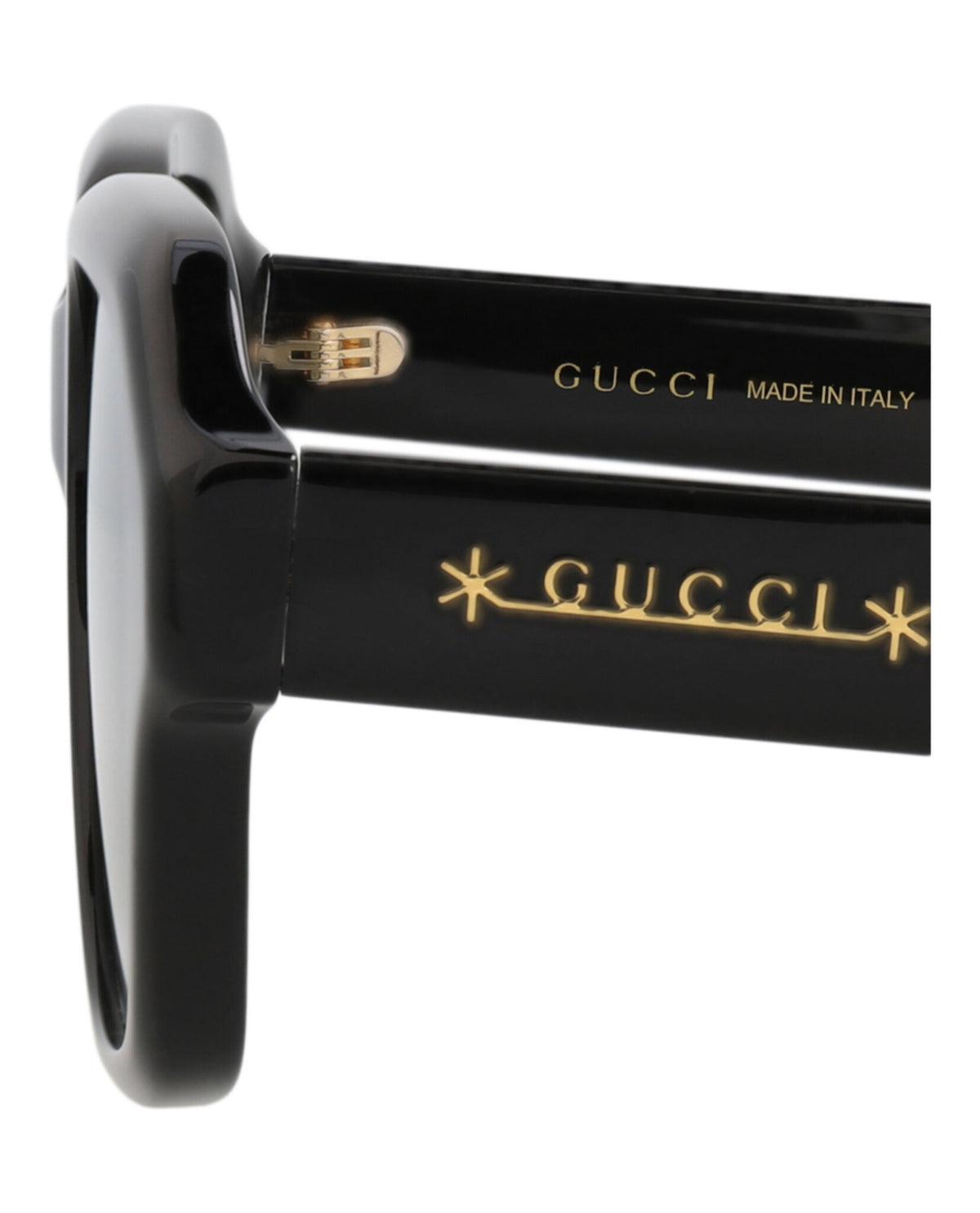 Gucci Mens Square/Rectangle Black Black Smoke Fashion Designer Eyewear