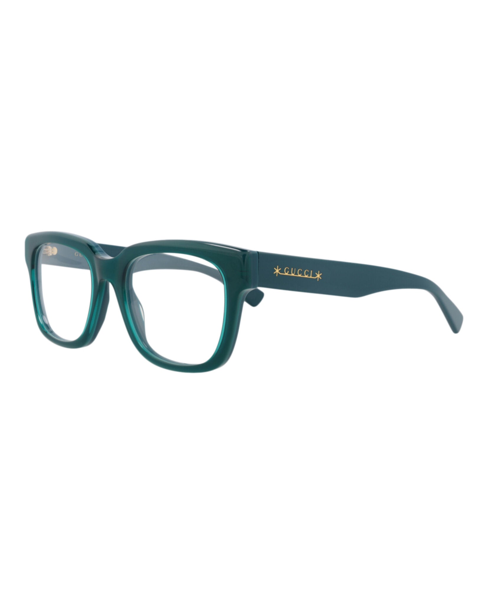 Gucci Gucci Mens Square/Rectangle Blue Blue Transparent Fashion Designer Eyewear