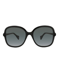 Gucci Gucci Womens Round/Oval Black Black Grey Fashion Designer Eyewear