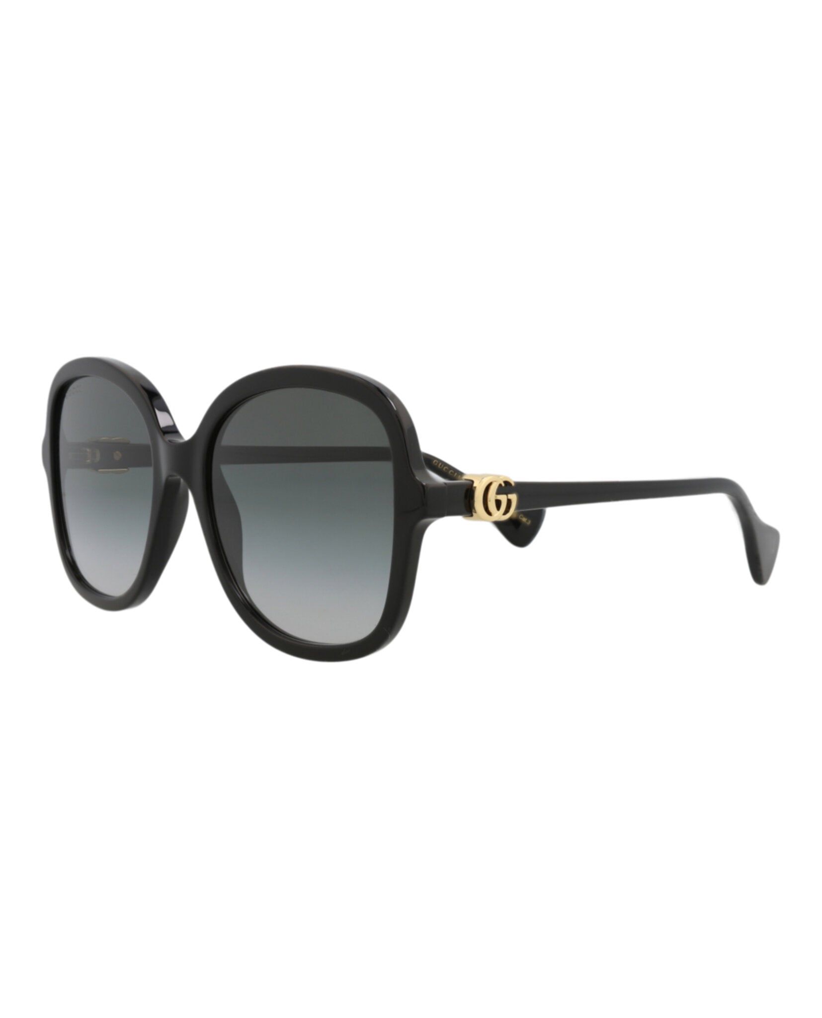 Gucci Gucci Womens Round/Oval Black Black Grey Fashion Designer Eyewear