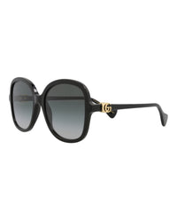 Gucci Gucci Womens Round/Oval Black Black Grey Fashion Designer Eyewear
