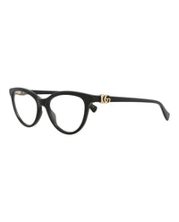 Gucci Gucci Womens Cat Eye Black Black Transparent Fashion Designer Eyewear