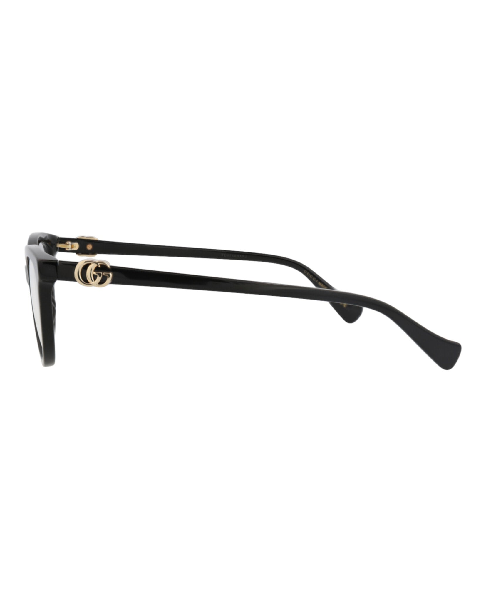Gucci Gucci Womens Cat Eye Black Black Transparent Fashion Designer Eyewear