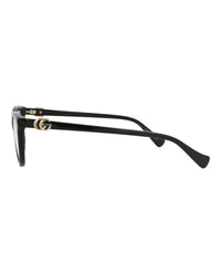 Gucci Gucci Womens Cat Eye Black Black Transparent Fashion Designer Eyewear