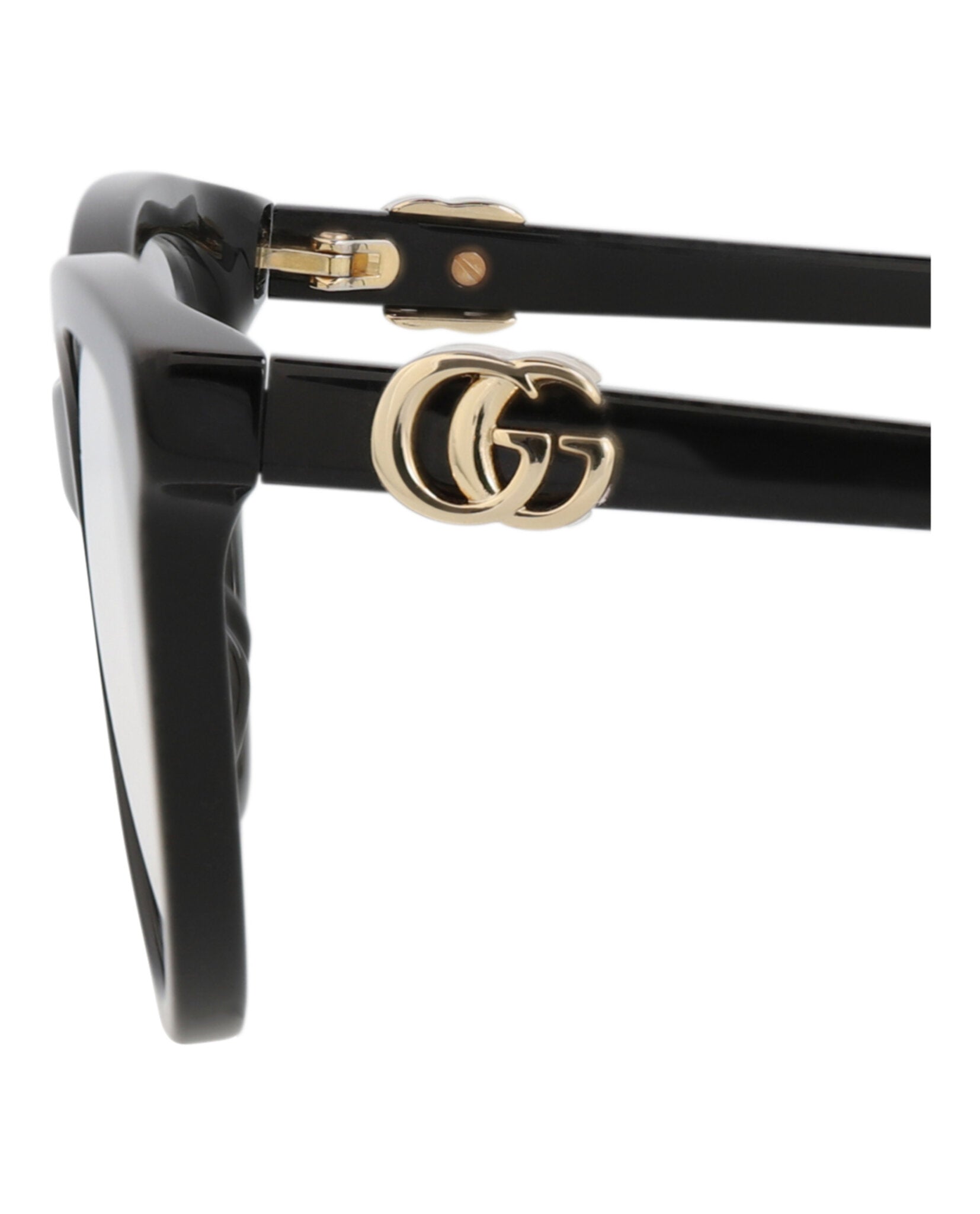 Gucci Gucci Womens Cat Eye Black Black Transparent Fashion Designer Eyewear