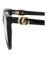Gucci Gucci Womens Cat Eye Black Black Transparent Fashion Designer Eyewear