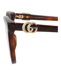 Gucci Gucci Womens Cat Eye Havana Havana Transparent Fashion Designer Eyewear