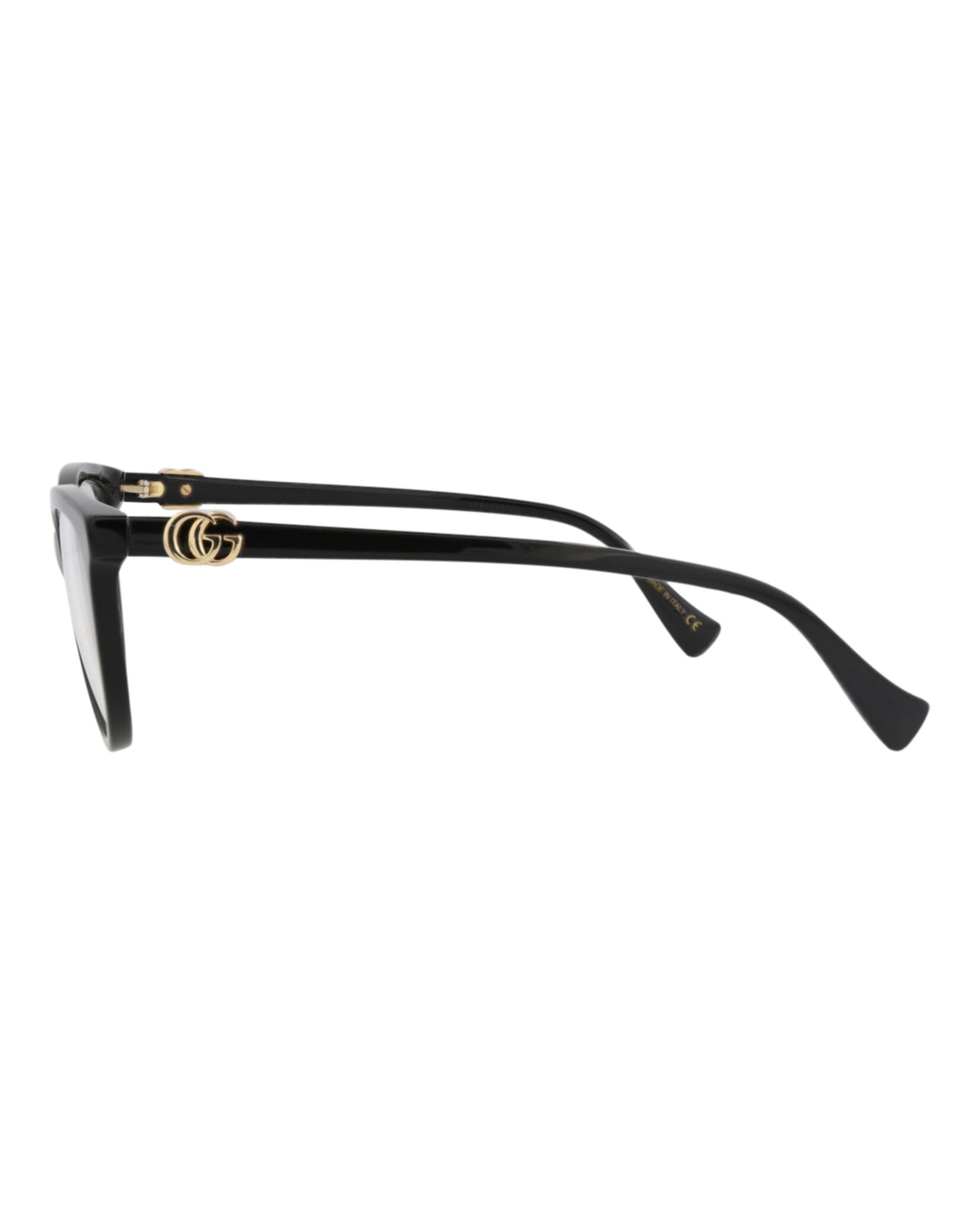 Gucci Gucci Womens Cat Eye Black Black Transparent Fashion Designer Eyewear