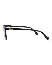 Gucci Gucci Womens Cat Eye Black Black Transparent Fashion Designer Eyewear