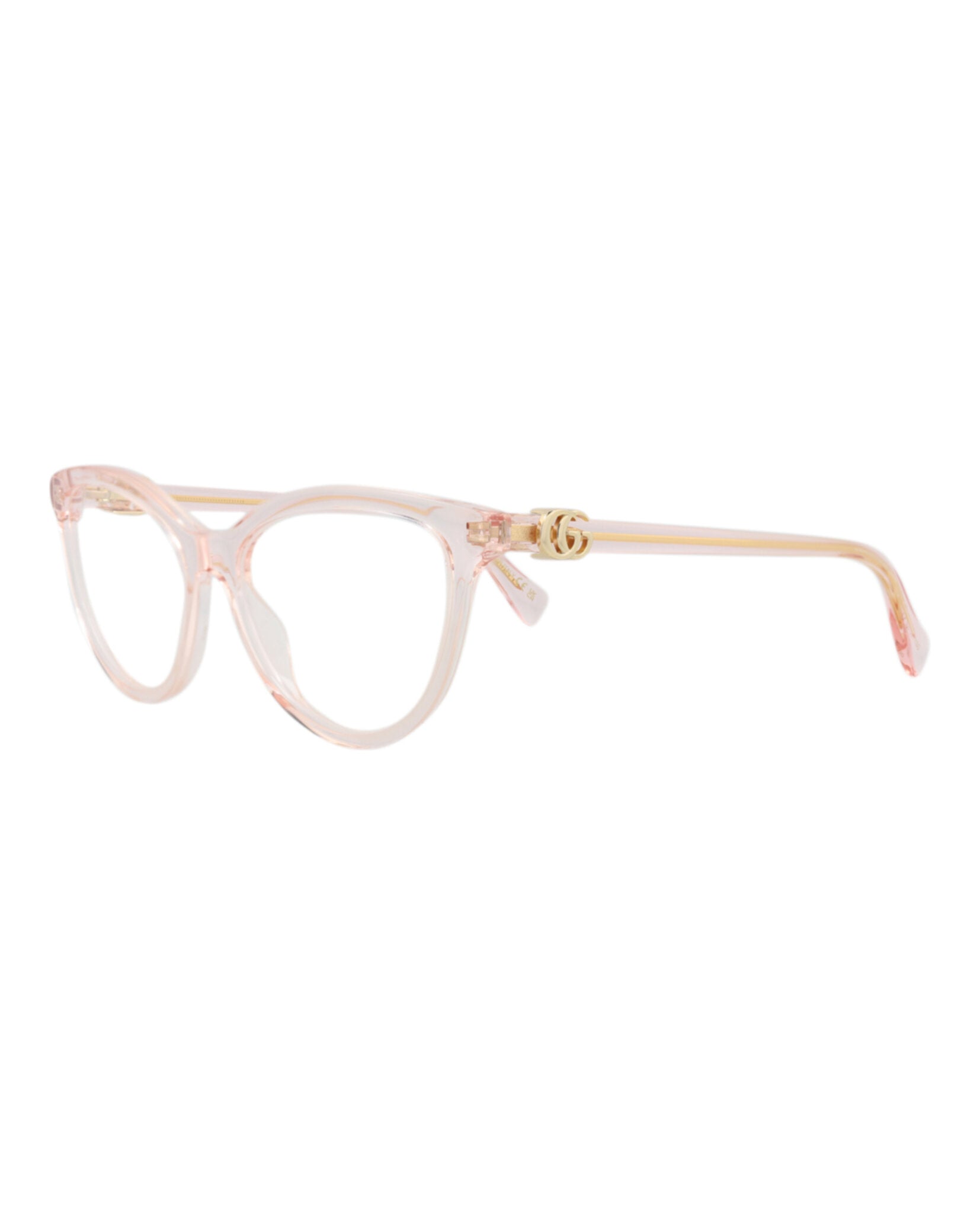 Gucci Gucci Womens Cat Eye Pink Pink Transparent Fashion Designer Eyewear