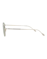 Gucci Gucci Mens Square/Rectangle Silver Silver Green Fashion Designer Eyewear