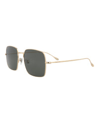 Gucci Mens Square/Rectangle Gold Gold Grey Fashion Designer Eyewear