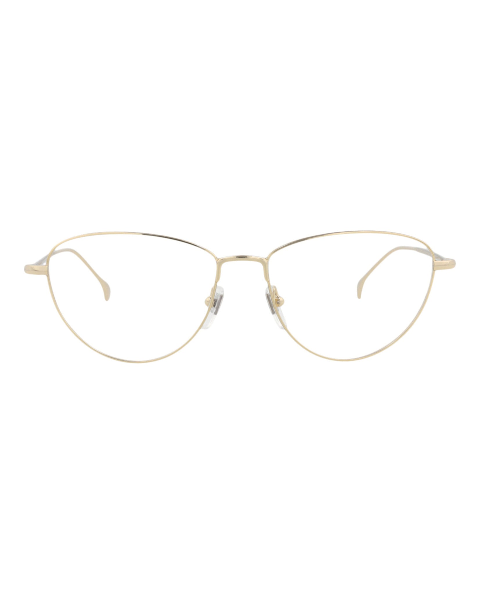 Gucci Womens Cat Eye Gold Gold Transparent Fashion Designer Eyewear