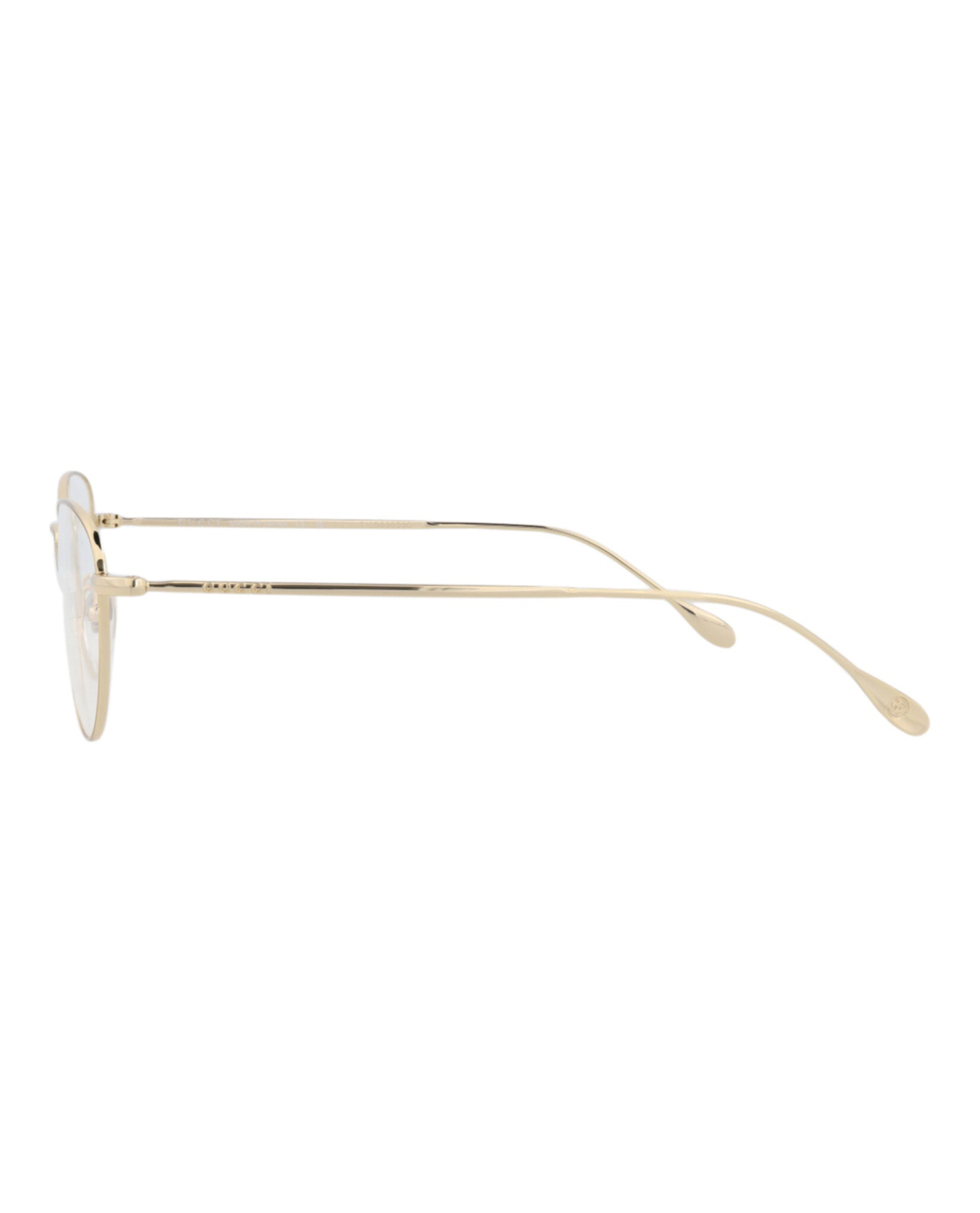 Gucci Womens Cat Eye Gold Gold Transparent Fashion Designer Eyewear