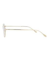 Gucci Womens Cat Eye Gold Gold Transparent Fashion Designer Eyewear
